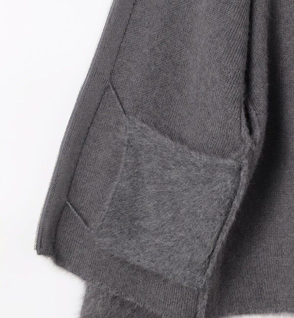 DES PRES「フォックスカシミヤ フーデッドブルゾン」|ブルゾン・スタジャン|