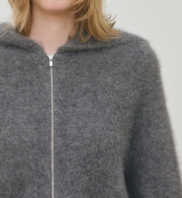 DES PRES「フォックスカシミヤ フーデッドブルゾン」|ブルゾン・スタジャン|