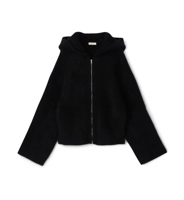 DES PRES「フォックスカシミヤ フーデッドブルゾン」|ブルゾン・スタジャン|19 ブラック