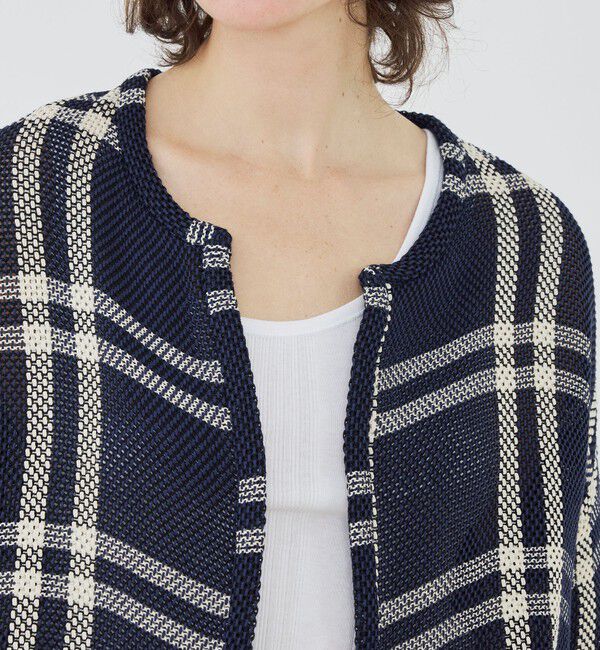 GALERIE VIE「ラッセルコットン ワイドバランスジャケット」|ノーカラージャケット|