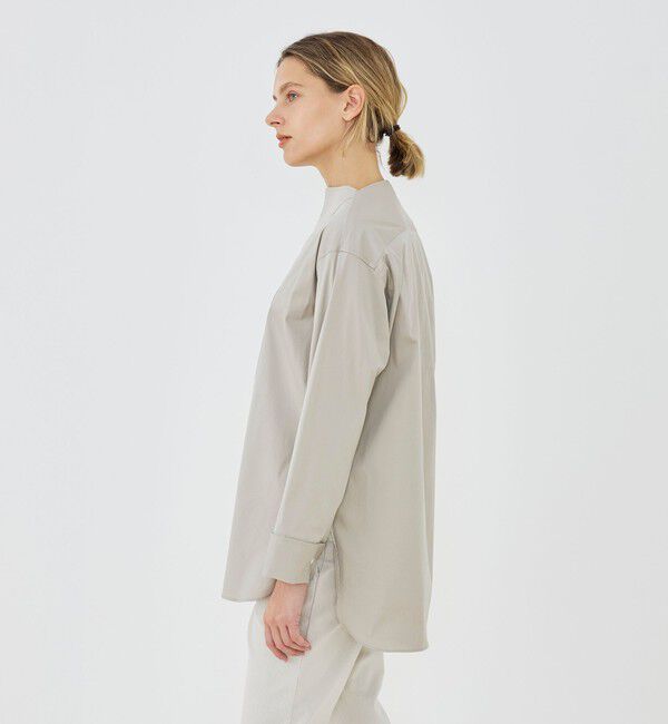 GALERIE VIE「ストレッチタイプライター ブザムロングブラウス」|シャツ・ブラウス|