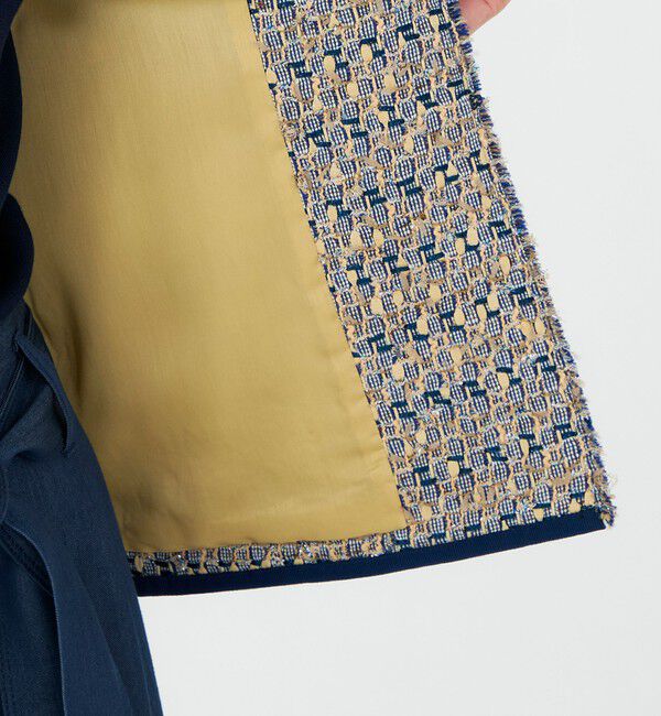 Ballsey「Blueberry Tarte クルーネックジャケット」|ノーカラージャケット|