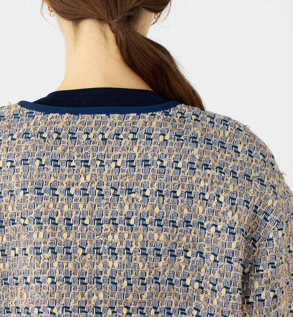 Ballsey「Blueberry Tarte クルーネックジャケット」|ノーカラージャケット|