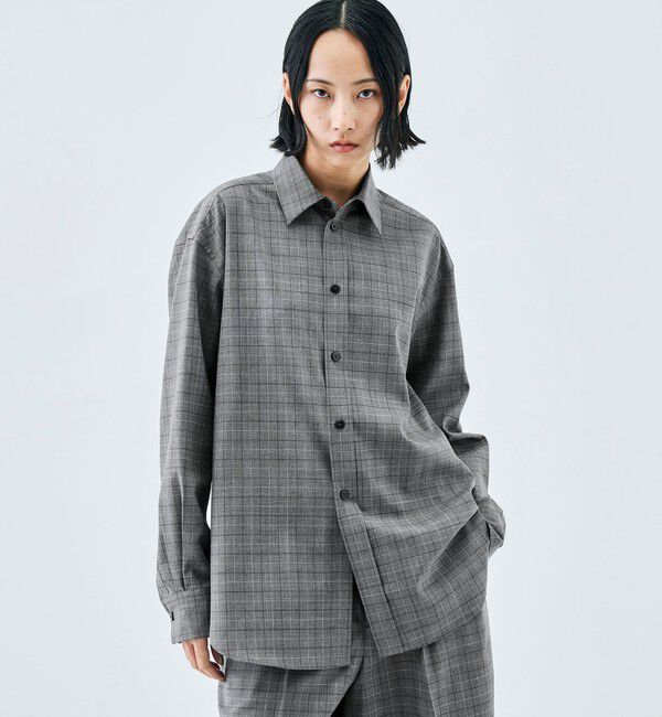 Edition「【WEB先行予約】Super120'sウォッシャブルウール リラックスシャツ」|シャツ・ブラウス|