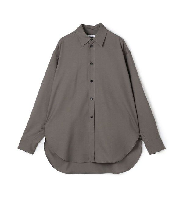 Edition「【WEB先行予約】Super120'sウォッシャブルウール リラックスシャツ」|シャツ・ブラウス|53 カーキ