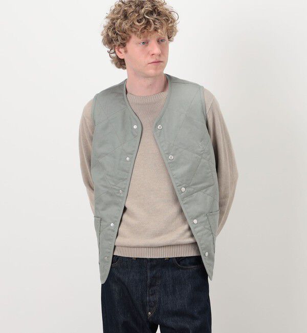 TOMORROWLAND BUYING WEAR「LAVENHAM UNWADDED THORNHAM リネンコットン キルティングベスト」|ベスト・ジレ|