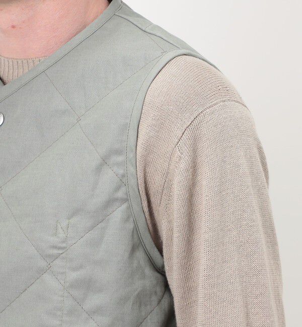 TOMORROWLAND BUYING WEAR「LAVENHAM UNWADDED THORNHAM リネンコットン キルティングベスト」|ベスト・ジレ|