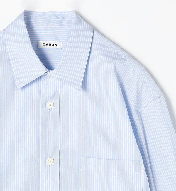 CABaN「コットン ストライプレギュラーカラーシャツ」|シャツ・ブラウス|