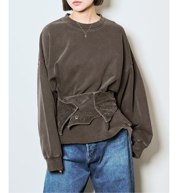  「Fruit of the loom 別注 Corset Sweat shirt：スウェット」|スウェット・ジャージ|ブラック