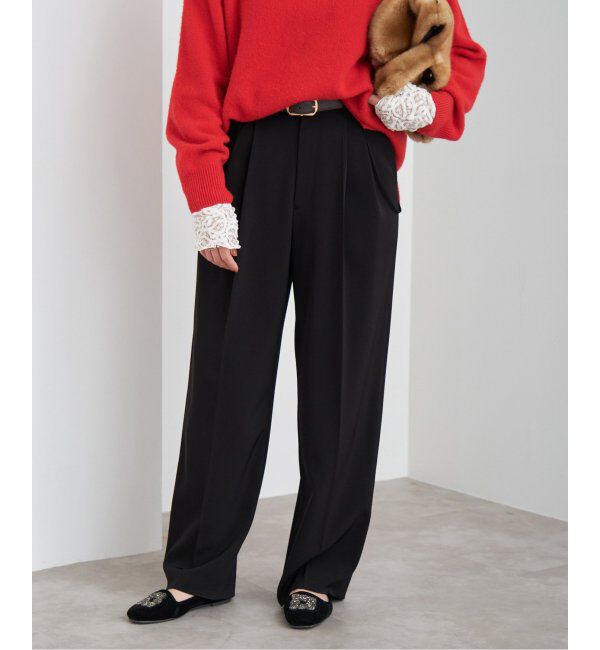 IENA「《追加2》サスペンダーツイルパンツ」|スラックス|