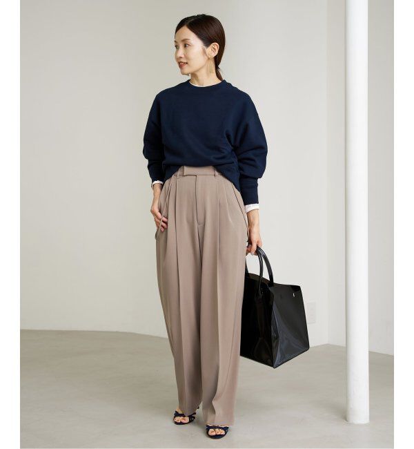 IENA「《追加2》サスペンダーツイルパンツ」|スラックス|