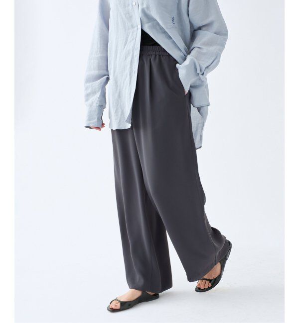 IENA「ダブルサテンイージーパンツ」|その他|