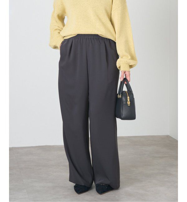 IENA「ダブルサテンイージーパンツ」|その他|