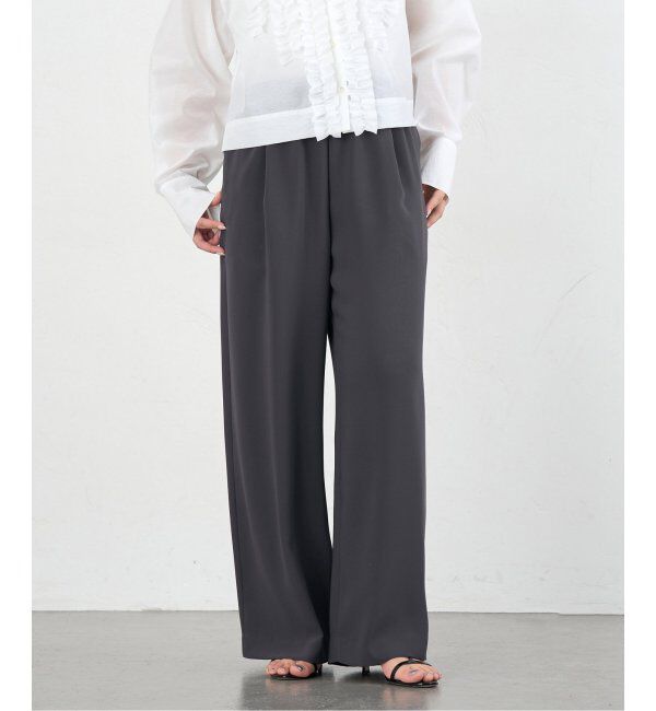 IENA「ダブルサテンイージーパンツ」|その他|