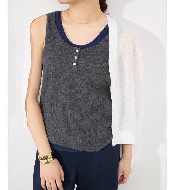 SLOBE IENA「ヘンリーパックタンク」|Tシャツ・カットソー|