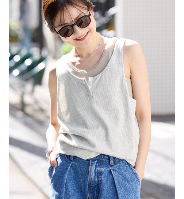 SLOBE IENA「ヘンリーパックタンク」|Tシャツ・カットソー|