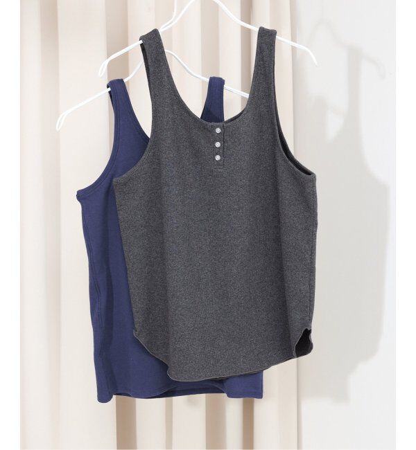SLOBE IENA「ヘンリーパックタンク」|Tシャツ・カットソー|ネイビー