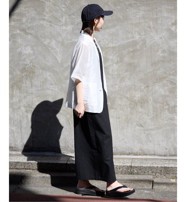 SLOBE IENA「リネンレーヨンノースリーブナローワンピース」|ワンピース|