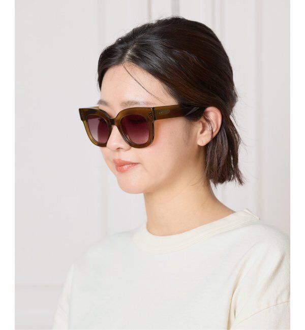 IENA LA BOUCLE「Jimmy Fairly/ジミーフェアリー MAYA サングラス」|サングラス|キャメル