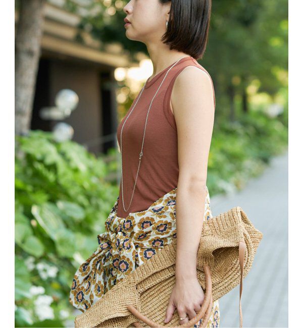 IENA LA BOUCLE「《追加》IENA LA BOUCLE 水撚りガスフライスノースリーブ」|Tシャツ・カットソー|