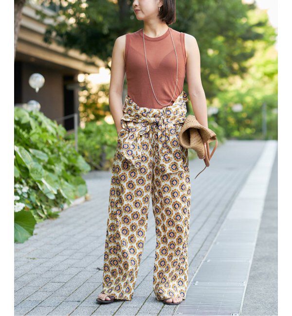 IENA LA BOUCLE「《追加》IENA LA BOUCLE 水撚りガスフライスノースリーブ」|Tシャツ・カットソー|