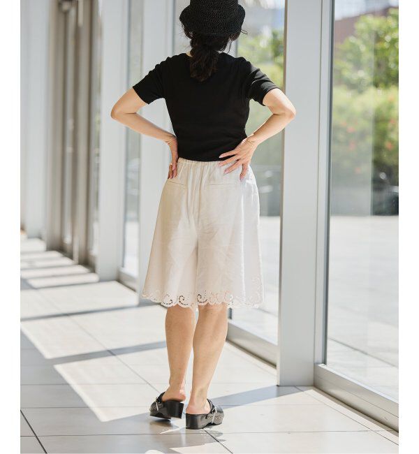 IENA LA BOUCLE「《追加》IENA LA BOUCLE ライトリブハーフスリーブプルオーバー2」|Tシャツ・カットソー|