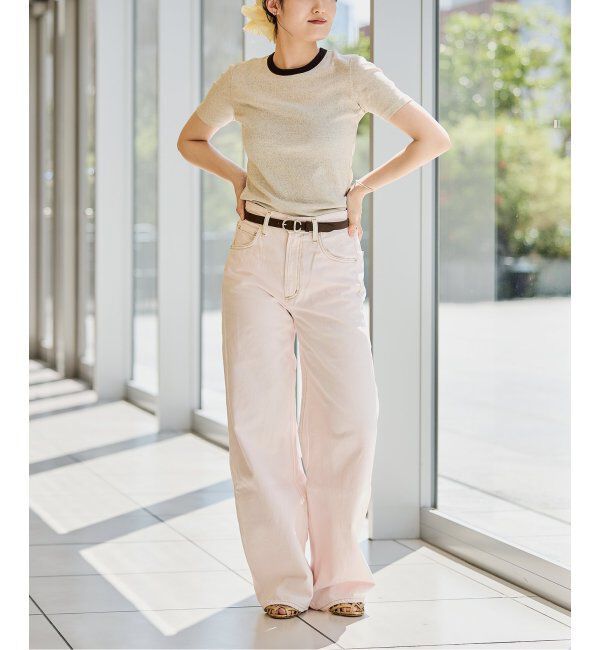 IENA LA BOUCLE「《追加》IENA LA BOUCLE ライトリブハーフスリーブプルオーバー2」|Tシャツ・カットソー|