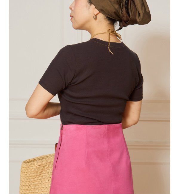 IENA LA BOUCLE「《追加》IENA LA BOUCLE ライトリブハーフスリーブプルオーバー2」|Tシャツ・カットソー|