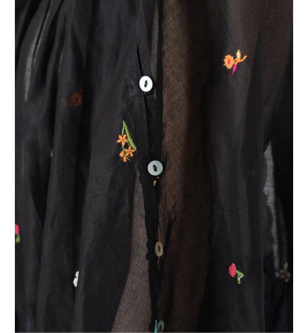 IENA LA BOUCLE「IENA LA BOUCLE フラワー刺繍ボレロブラウス」|シャツ・ブラウス|