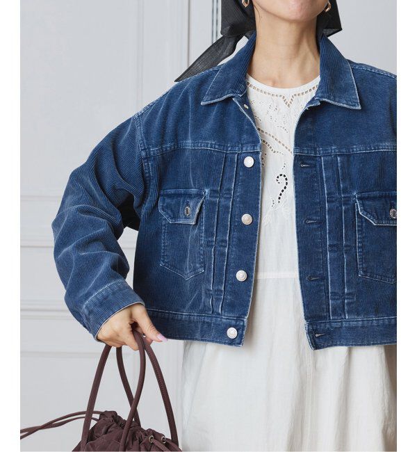 IENA LA BOUCLE「IENA LA BOUCLE インディゴコーデュロイブルゾン」|その他|