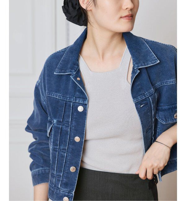 IENA LA BOUCLE「IENA LA BOUCLE インディゴコーデュロイブルゾン」|その他|