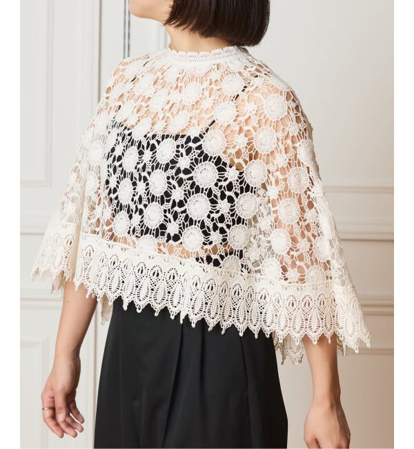 IENA LA BOUCLE「IENA LA BOUCLE レースポンチョ」|シャツ・ブラウス|