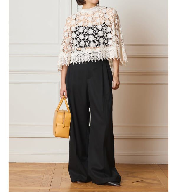 IENA LA BOUCLE「IENA LA BOUCLE レースポンチョ」|シャツ・ブラウス|