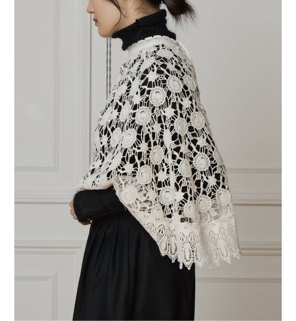 IENA LA BOUCLE「IENA LA BOUCLE レースポンチョ」|シャツ・ブラウス|
