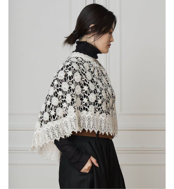 IENA LA BOUCLE「IENA LA BOUCLE レースポンチョ」|シャツ・ブラウス|