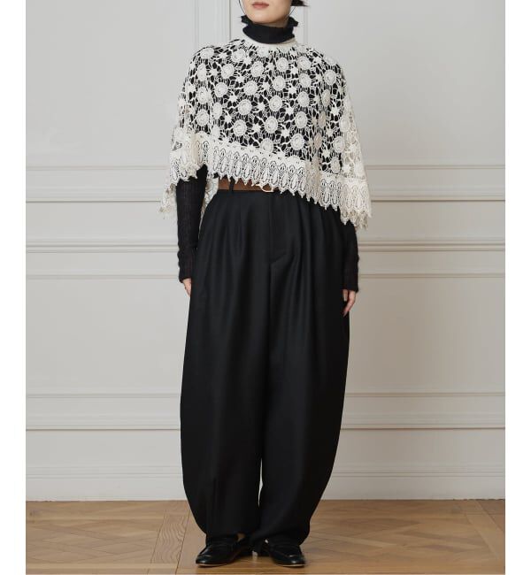 IENA LA BOUCLE「IENA LA BOUCLE レースポンチョ」|シャツ・ブラウス|