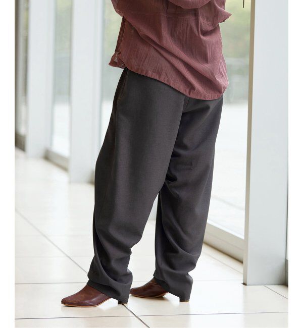 IENA LA BOUCLE「IENA LA BOUCLE カーブボリュームパンツ」|スラックス|