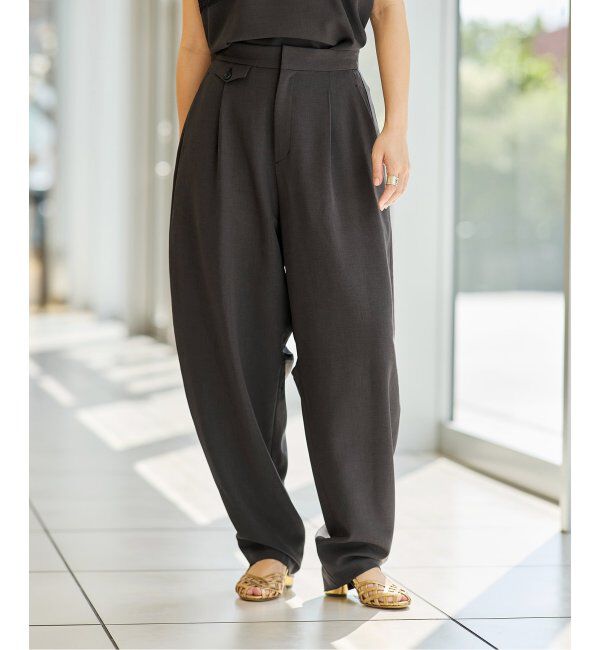 IENA LA BOUCLE「IENA LA BOUCLE カーブボリュームパンツ」|スラックス|