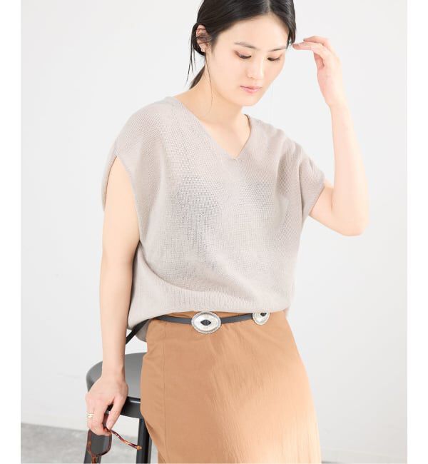 IENA「《追加2予約》コットンギマフレンチプルオーバー」|ニット・セーター|