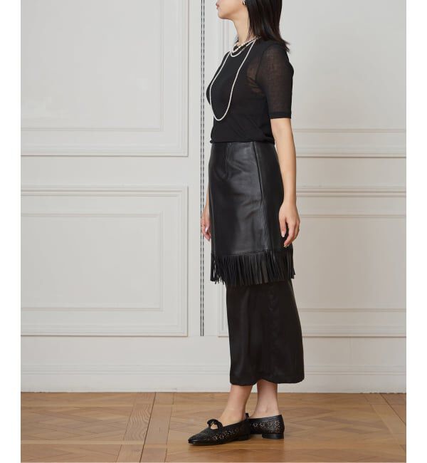 IENA LA BOUCLE「《追加2》IENA LA BOUCLE 水撚りガスフライス半袖プルオーバー」|Tシャツ・カットソー|