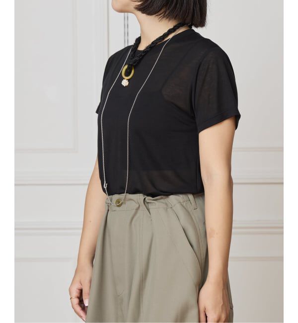 IENA LA BOUCLE「BASERANGE/ベースレンジ BAMBOO Tシャツ TOCTBL-000」|Tシャツ・カットソー|