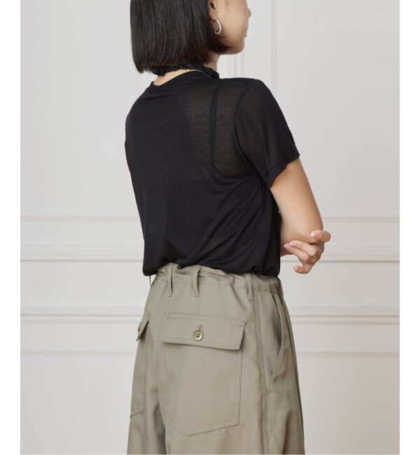 IENA LA BOUCLE「BASERANGE/ベースレンジ BAMBOO Tシャツ TOCTBL-000」|Tシャツ・カットソー|