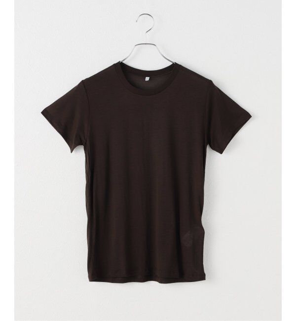 IENA LA BOUCLE「BASERANGE/ベースレンジ BAMBOO Tシャツ TOCTBL-000」|Tシャツ・カットソー|ブラウン