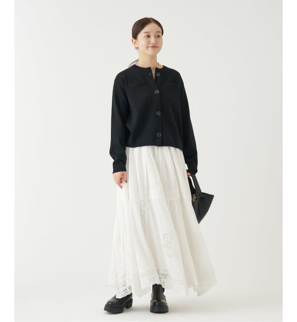 IENA「《WEB限定/追加》コットンレーススカート」|スカート|