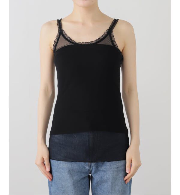 IENA LA BOUCLE「SIMONE WILD/シモーネ ワイルド MESH キャミトップ」|キャミソール|