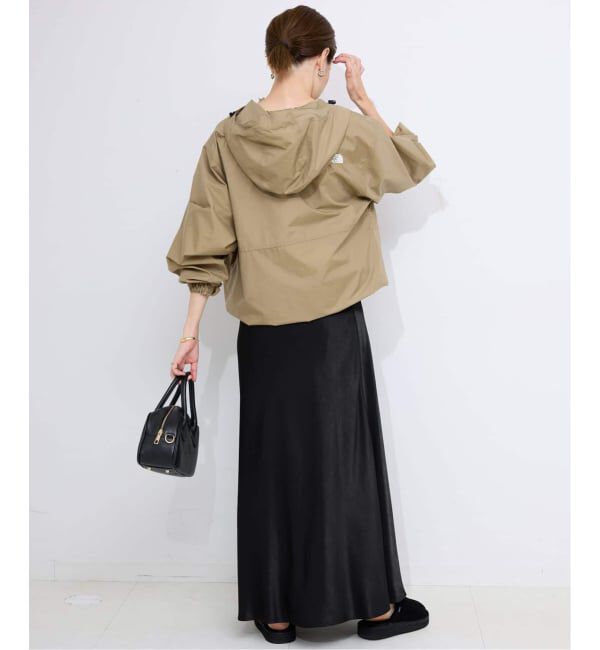 SLOBE IENA「《WEB限定カラー有り/追加》グロッシーサテンフレアスカート」|スカート|