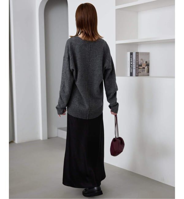 SLOBE IENA「《WEB限定カラー有り/追加》グロッシーサテンフレアスカート」|スカート|