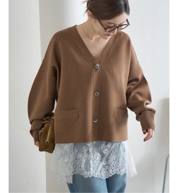 IENA「Heriter/エリテ リバーレースキャミソール」|キャミソール|