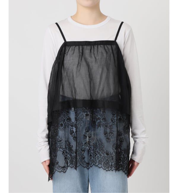 IENA「Heriter/エリテ リバーレースキャミソール」|キャミソール|