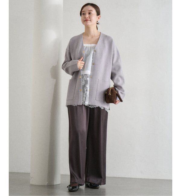 IENA「Heriter/エリテ リバーレースキャミソール」|キャミソール|